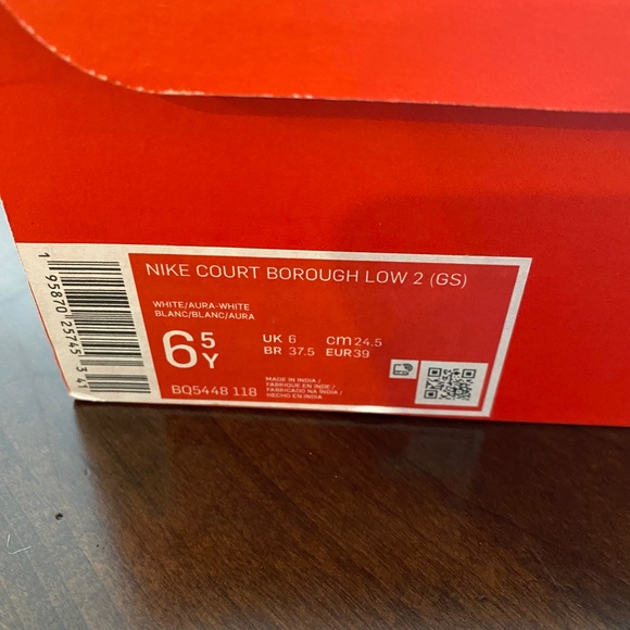 NEW Nike Court Borough Low Big Kid Sz 6.5Y - Picture 4 of 7